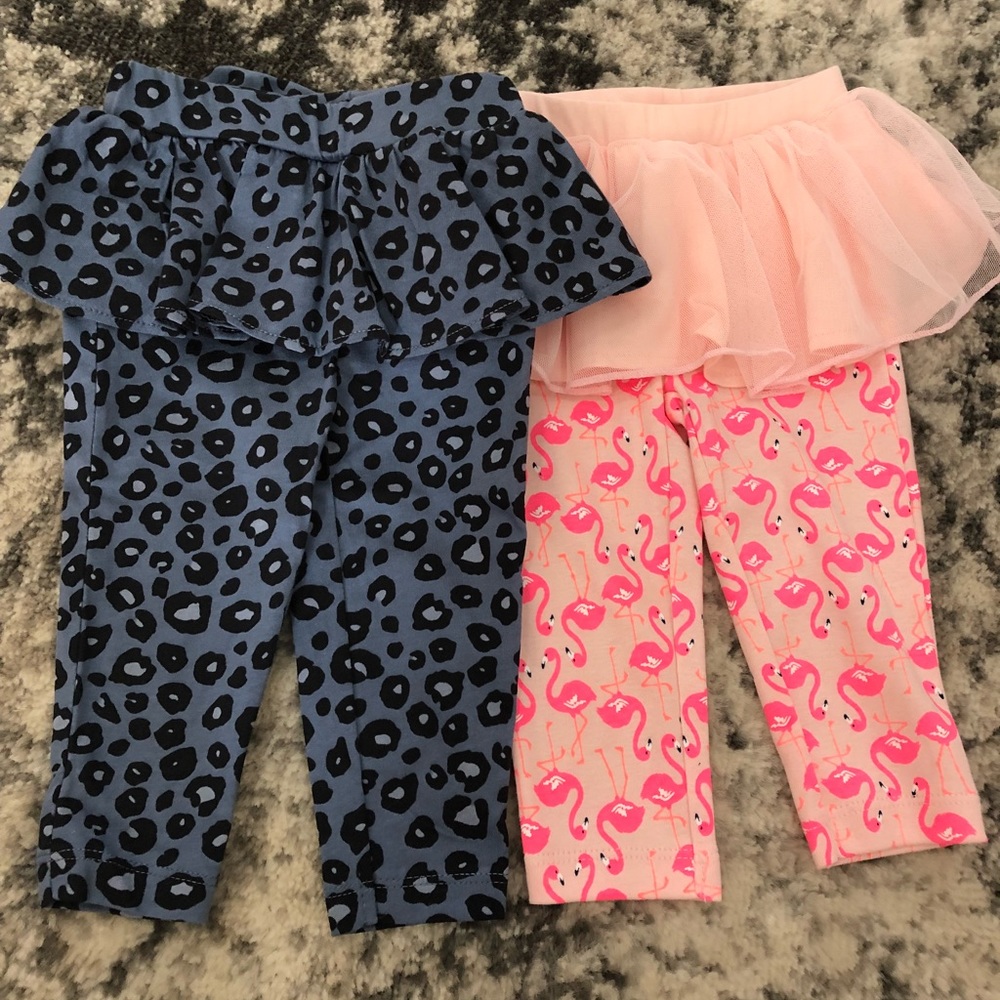 NWOT - Set of 2 - Baby Girl Bottoms